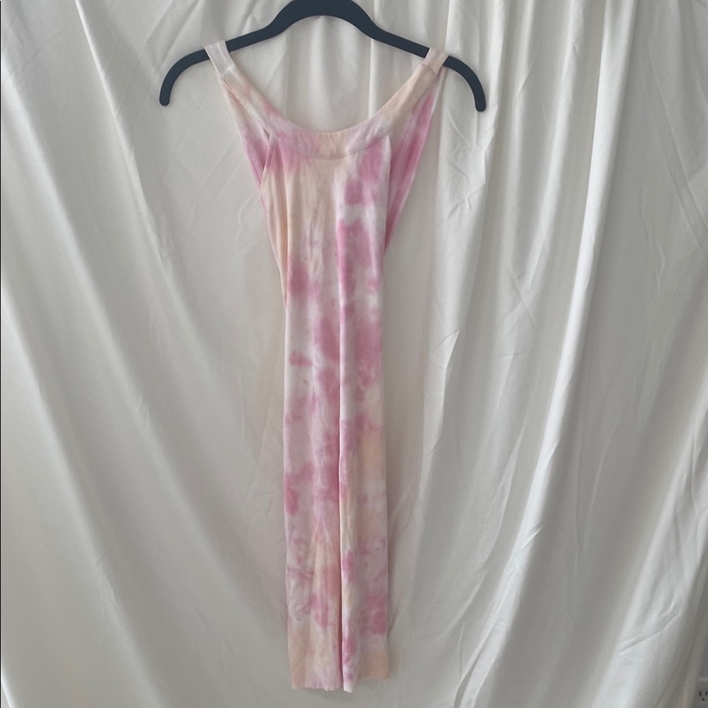 Young Fabulous & Broke Pink Tie-Dye Maxi Dress